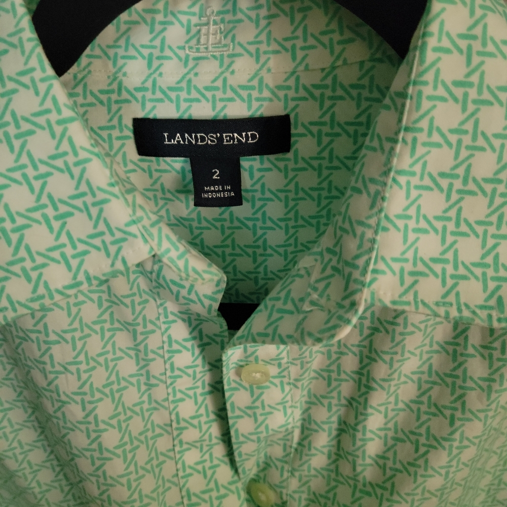 LANDS END S2 3/4 Button-down - Picture 2 of 5